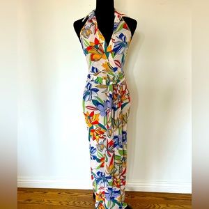 Beautiful Floral Halter Dress